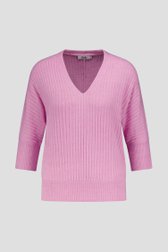 Productfoto 1 van Roze trui met 3/4 mouwen door Libelle voor Dames
