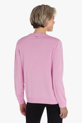 Roze trui met V-hals  van Claude Arielle voor Dames