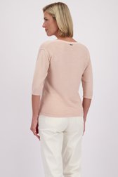 Achterkant van Roze truitje met glitter door Claude Arielle voor Dames