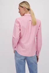 Achterkant van Roze wit-gestreept hemd door Superdry voor Dames