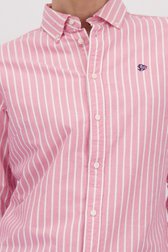 Detail van Roze wit-gestreept hemd door Superdry voor Dames