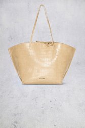 Le devant de Sac à bandoulière beige à structure crocodile de Bulaggi pour Femmes