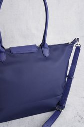 Sac à bandoulière bleu avec zip argenté de Liberty Island pour Femmes