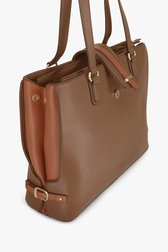 Sac à bandoulière dans les tons de brun de Hexagona pour Femmes