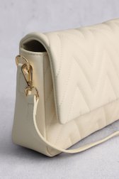 Sac à bandoulière ecru avec motif matelassé de Liberty Island pour Femmes