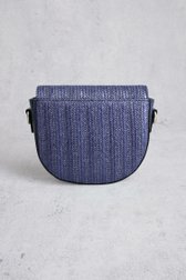 Sac à bandoulière tissé bleu foncé de Liberty Island pour Femmes