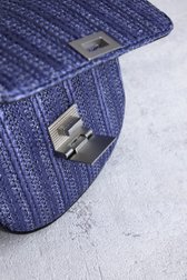 Sac à bandoulière tissé bleu foncé de Liberty Island pour Femmes