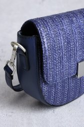 Sac à bandoulière tissé bleu foncé de Liberty Island pour Femmes