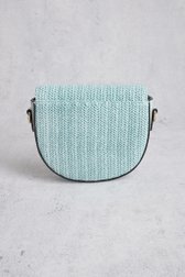 Sac à bandoulière tissé vert clair de Liberty Island pour Femmes
