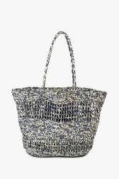 Sac à bandoulière tressé beige-bleu de Opus pour Femmes