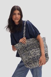 Sac à bandoulière tressé beige-bleu de Opus pour Femmes
