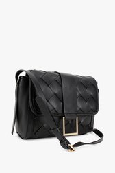 Sac à bandoulière tressé noir de Modeno pour Femmes