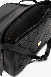 Sac à bandoulière tressé noir de Modeno pour Femmes