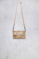 Le devant de Sac à main beige avec imprimé serpent de Bulaggi pour Femmes