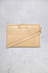 Le dos de Sac à main beige avec structure crocodile de Bulaggi pour Femmes