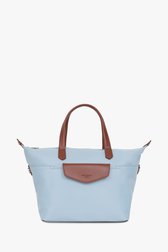 Sac à main bleu clair avec détails bruns de Hexagona pour Femmes