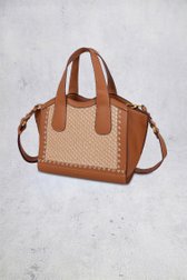 Photo produit 1 de Sac à main cognac avec surpiqûres décoratives de Laurent David pour Femmes