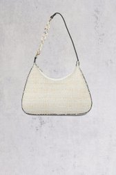 Sac à main hobo en bouclé écru-blanc  de Bulaggi pour Femmes