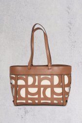 Sac à main marron à motif écru de Bulaggi pour Femmes