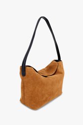 Sac à main marron en cuir daim de Liberty Island pour Femmes