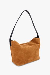Sac à main marron en cuir daim de Liberty Island pour Femmes