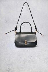 Le devant de Sac à main noir à aspect cuir de Bulaggi pour Femmes