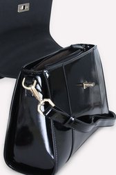 Sac à main noir brillant  de Hexagona pour Femmes