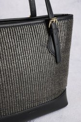 Sac à main noir tressé de Liberty Island pour Femmes