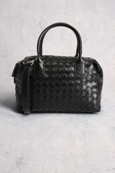 Le devant de Sac à main noir tressé de Liberty Island pour Femmes