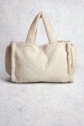 Le dos de Sac à main teddy beige clair de Liberty Island pour Femmes