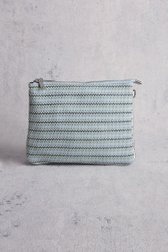 Sac à main tressé vert-bleu de Liberty Island pour Femmes