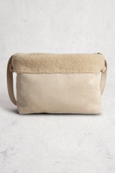 Le dos de Sac bandoulière beige avec teddy de Opus pour Femmes