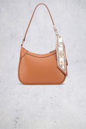 Le dos de Sac bandoulière brun avec foulard de Laurent David pour Femmes