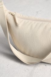 Photo produit 1 de Sac bandoulière en velours côtelé beige clair de LŌVING pour Femmes