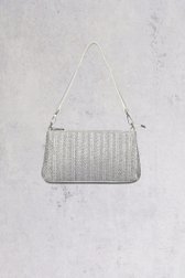 Sac blanc avec finition tressée argentée de Bulaggi pour Femmes