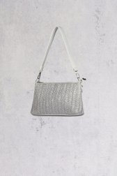 Sac blanc avec finition tressée argentée de Bulaggi pour Femmes