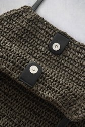 Photo produit 1 de Sac cabas tressé vert olive de Opus pour Femmes