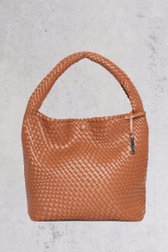 Sac fourre-tout tressé brun cognac de Bulaggi pour Femmes