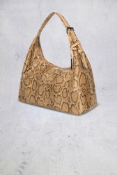 Photo produit 1 de Sac porté épaule beige avec imprimé serpent de Bulaggi pour Femmes
