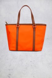 Le dos de Sac porté épaule orange avec détails bruns  de Laurent David pour Femmes