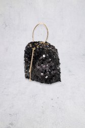 Photo produit 1 de Sac seau noir à paillettes de Bulaggi pour Femmes