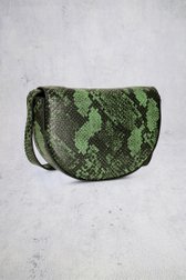 Detail van Schoudertas met groene animal print door Louise voor Dames