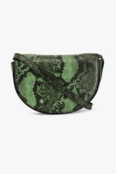 Schoudertas met groene animal print van Louise voor Dames