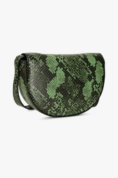 Schoudertas met groene animal print van Louise voor Dames