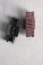 Photo produit 1 de Set de 2 pinces à cheveux – Noir et violet de Liberty Island pour Femmes