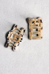 Productfoto 1 van Set van 2 haarspelden - Bruin en zwart door Liberty Island voor Dames