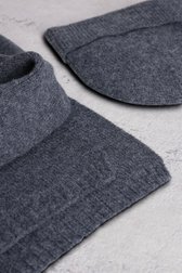 Achterkant van Set van blauwe sjaal en muts door Liberty Island voor Heren