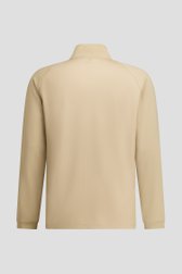 Photo produit 2 de Shirt de golf beige avec courte fermeture zippée de Dansaert Golf Club pour Hommes