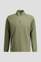 Photo produit 1 de Shirt de golf vert avec courte fermeture zippée de Dansaert Golf Club pour Hommes