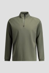Photo produit 3 de Shirt de golf vert avec courte fermeture zippée de Dansaert Golf Club pour Hommes